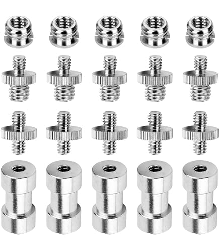 1PC Screw Adapter – Convert 1/4" Male To 3/8" Male – For DSLR Tripod – Metal – From OZ Quality
