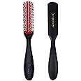Denman Curly Hair Brush D143 - 5 Row Styling Mini Brush With Long Handle for Detangling, Separating, Shaping and Defining Curls and Smoothing Hair- For Women and Men