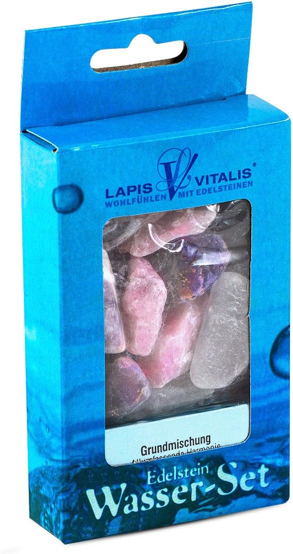 Gemstone Water-Based Rose Quartz, Rock Crystal, Amethyst