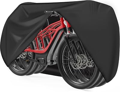 Zettum Bike Cover 600D PU Coating for 3 Bikes Outdoor Waterproof Heavy Duty