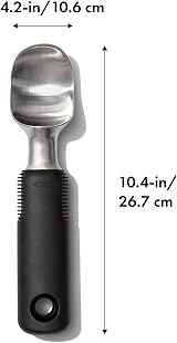 OXO Good Grips Stainless Steel Ice Cream Scoop, One Size view 3