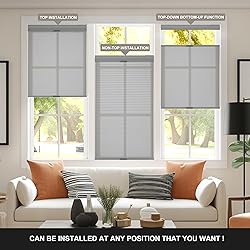 Boolegon No Drill No Tools Cellular Shades Top Down