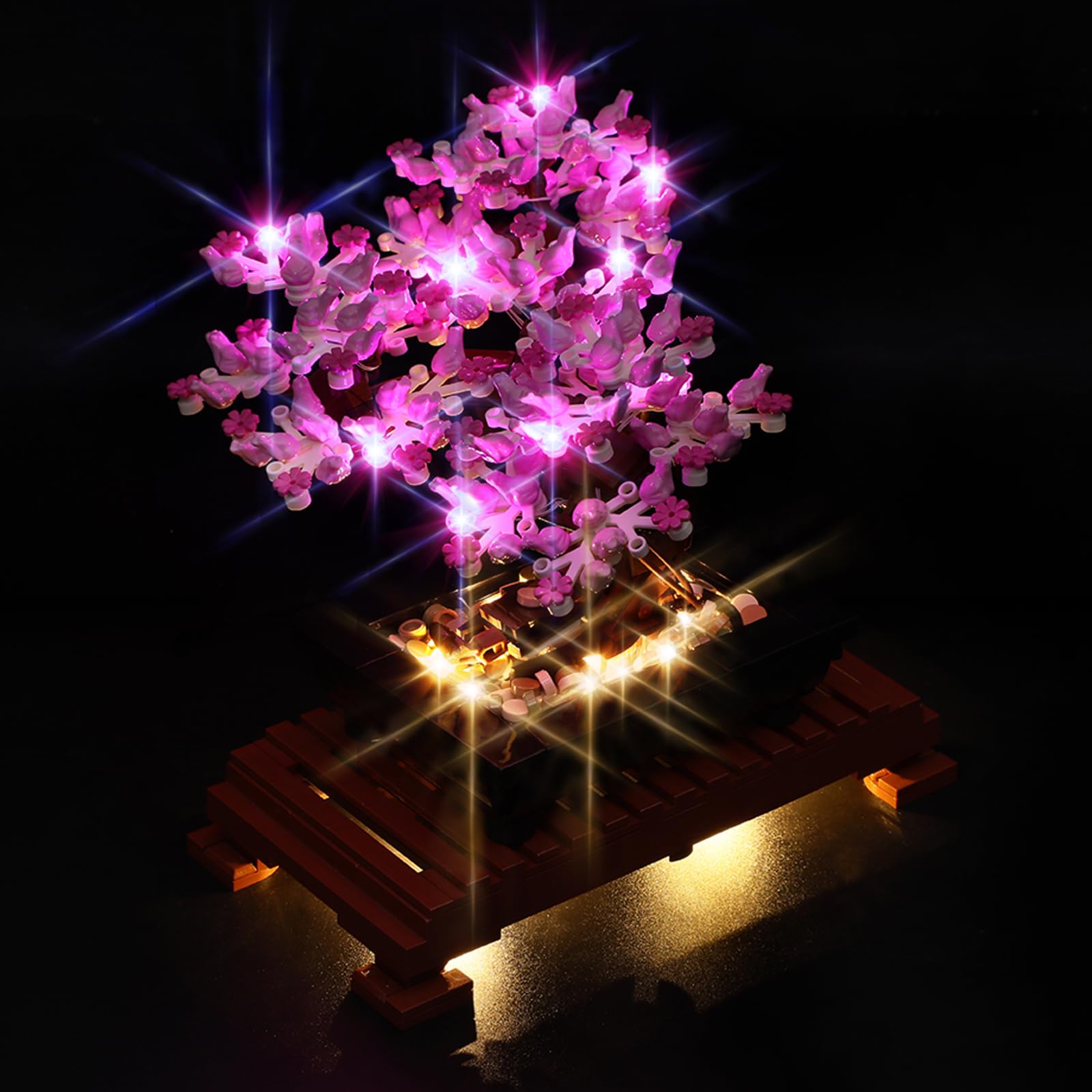 Photo 1 of Vaodest LED Light for Lego Bonsai Cherry Blossom Tree 10281 Model,Design and Configuration Compatible with Model 10281 (LED Light Only, Not Building Block Kit) (Pink)