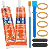 Shoe Glue Soles Repair| 180 ML Heavy Duty Clear Shoe Sole Repair Glue, Waterproof, High-Strength Adhesive, Dries in 24 Hrs| Strong Glue for Shoe Soles, Heels &amp; Repair on Boots, Leather, Rubber, Canvas