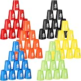Libima 72 Pcs Sports Stacking Cups Set Stack Cup Party Game | Speed Training Game for Adult, Family Party Challenge Competition Travel Gift, 6 Colors