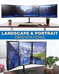 Mount-It! Triple Monitor Stand | 3 Monitor Stand
