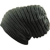 RW Rasta Stretch Long Beanie Hats (Olive Green)