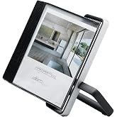 Tarifold VEO Desktop Reference System, 10 Pockets, Black | 10 Anti-Glare PVC Pockets, Holds 20 Letter-Size Sheets, Aluminum and Steel Desktop Base, Pivoting Design for Quick Access