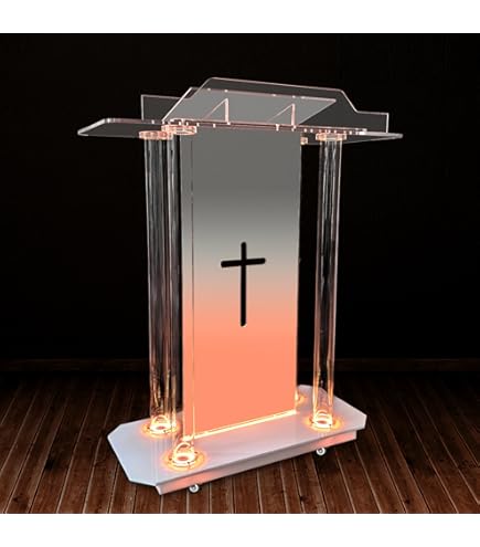 Acrylic Podium Lectern Iron Stable Pulpits Churches
