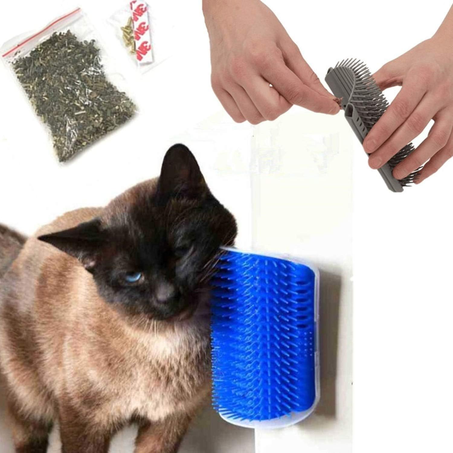 zuizay Wall Corner Comb Brush for Cat Massage Machine