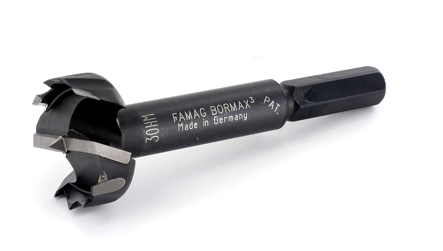 FAMAG Bormax Carbide Forstner Drill Bit Set D = 15, 20, 25, 30, 35, 40, 50 mm Centring Point - Image 3