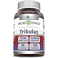 Amazing Formulas Tribulus 750 Mg Extract 20:1Supplement | 15000 Mg Equivalent | 180 Capsules | Non-GMO | Gluten-Free | Made in USA