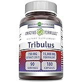 Amazing Formulas Tribulus 750 Mg Extract 20:1Supplement | 15000 Mg Equivalent | 180 Capsules | Non-GMO | Gluten-Free | Made in USA