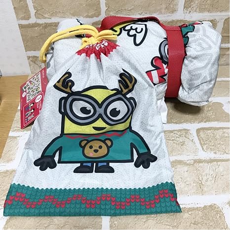 Amazon Co Jp Usj ミニオン ブランケット クリスマス 布団 ふとん ボブ ティム ひざ掛け ポンチョ ア ホビー