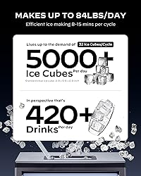 Silonn Ice Maker Machine Countertop, 26 lbs in 24