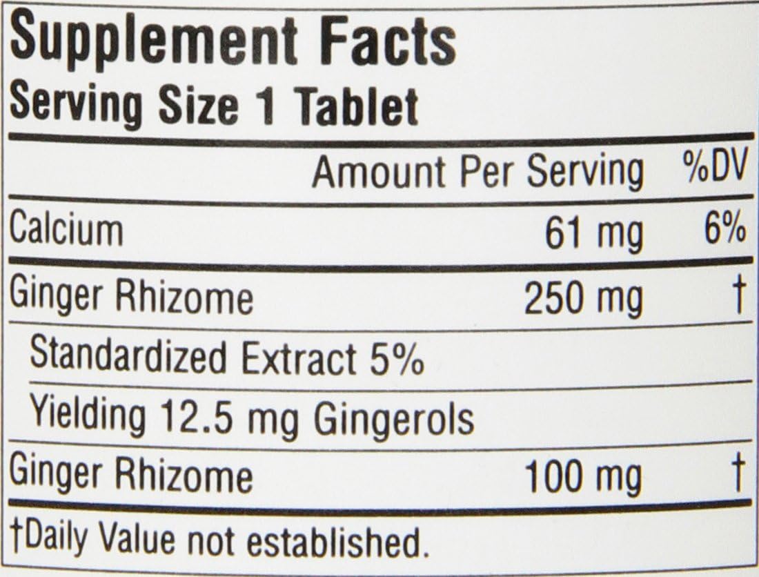Planetary Herbals Full Spectrum Ginger Extract, 120 Tablets, 120 Count: Health & Personal Care