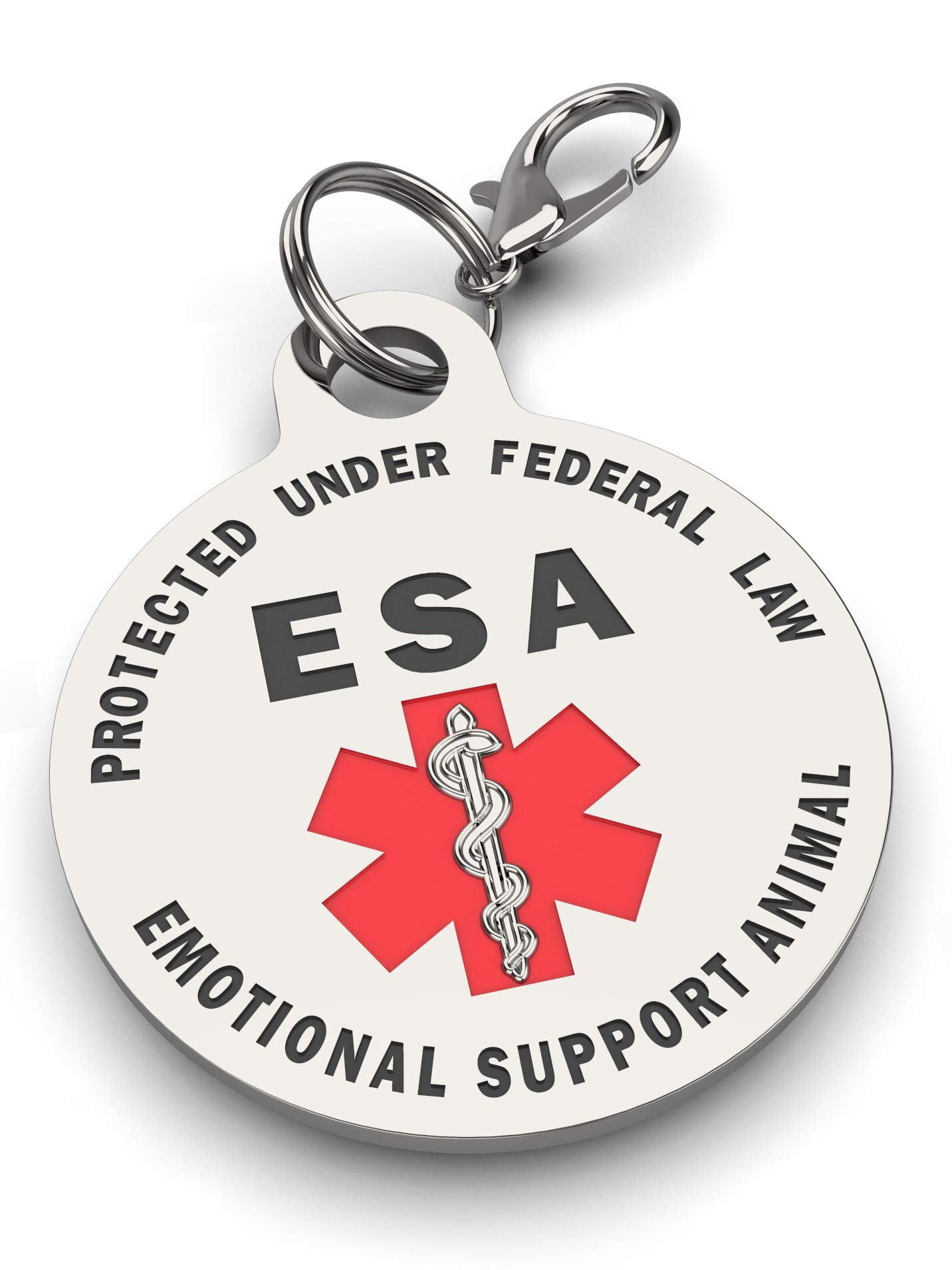 K9King Double Sided Emotional Support Animal ESA Red Medical Alert