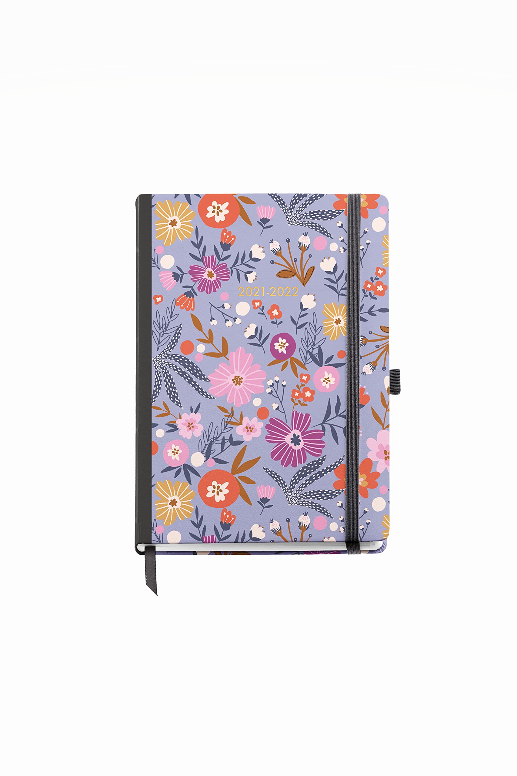 Miquelrius - 18 Month Calendar - September 2021 - December 2022 - Week to View - Size 12.2 x 16.8 cm - Spanish, Portuguese, Purple