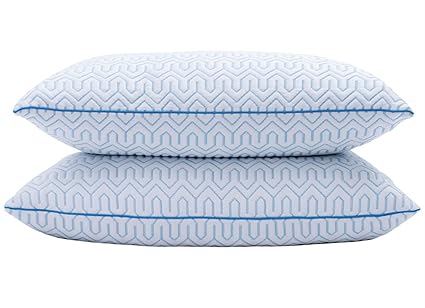 Puredown Natural White Goose Down Feather Cool Down Pillow With