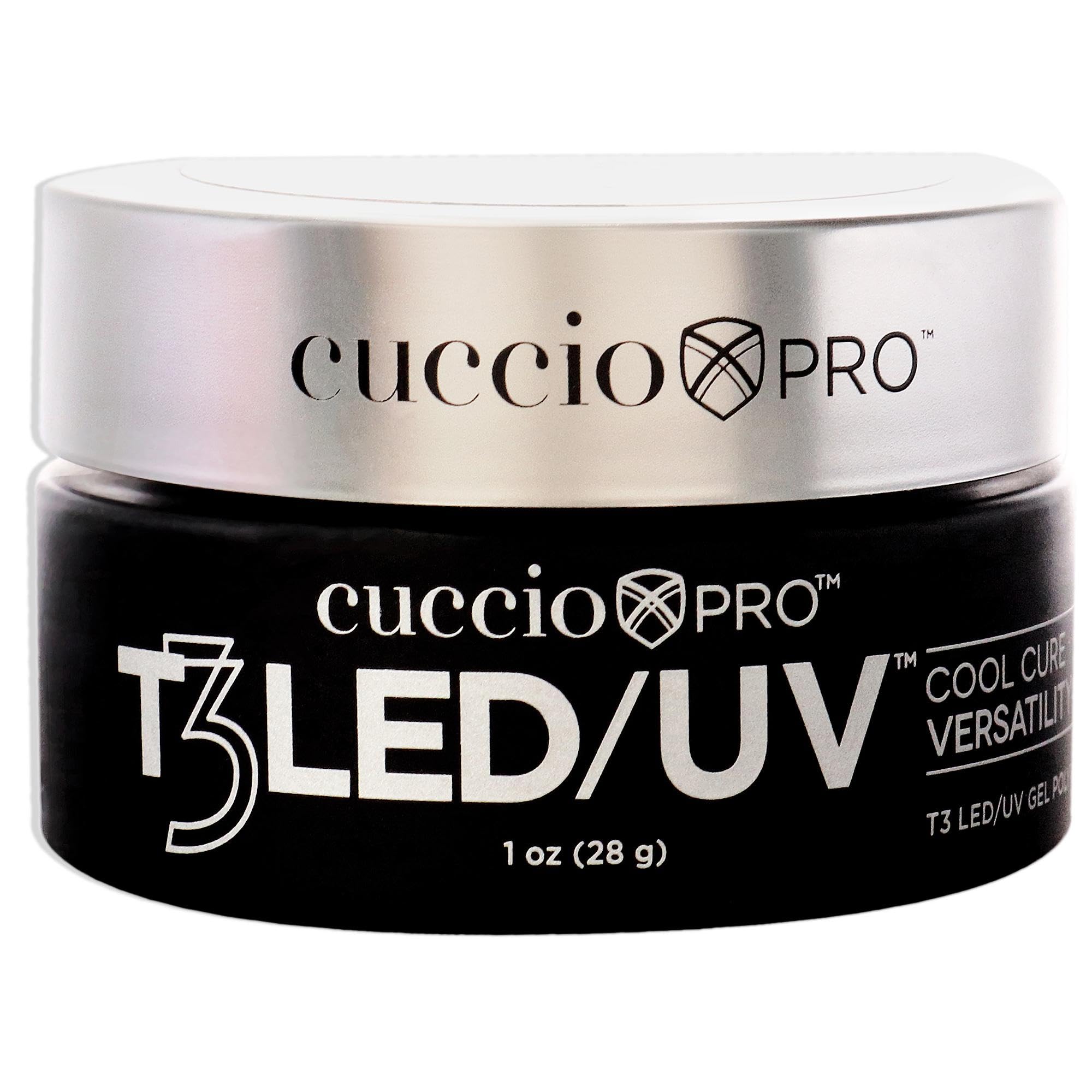 Cuccio Pro - T3 Cool Cure Versatility Gel - Kekes Glitter - for Women - Nail Gel - 1 oz