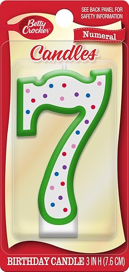 Amazon Co Jp ベティ クローカー数字誕生日キャンドル 7 Diy Tools Garden