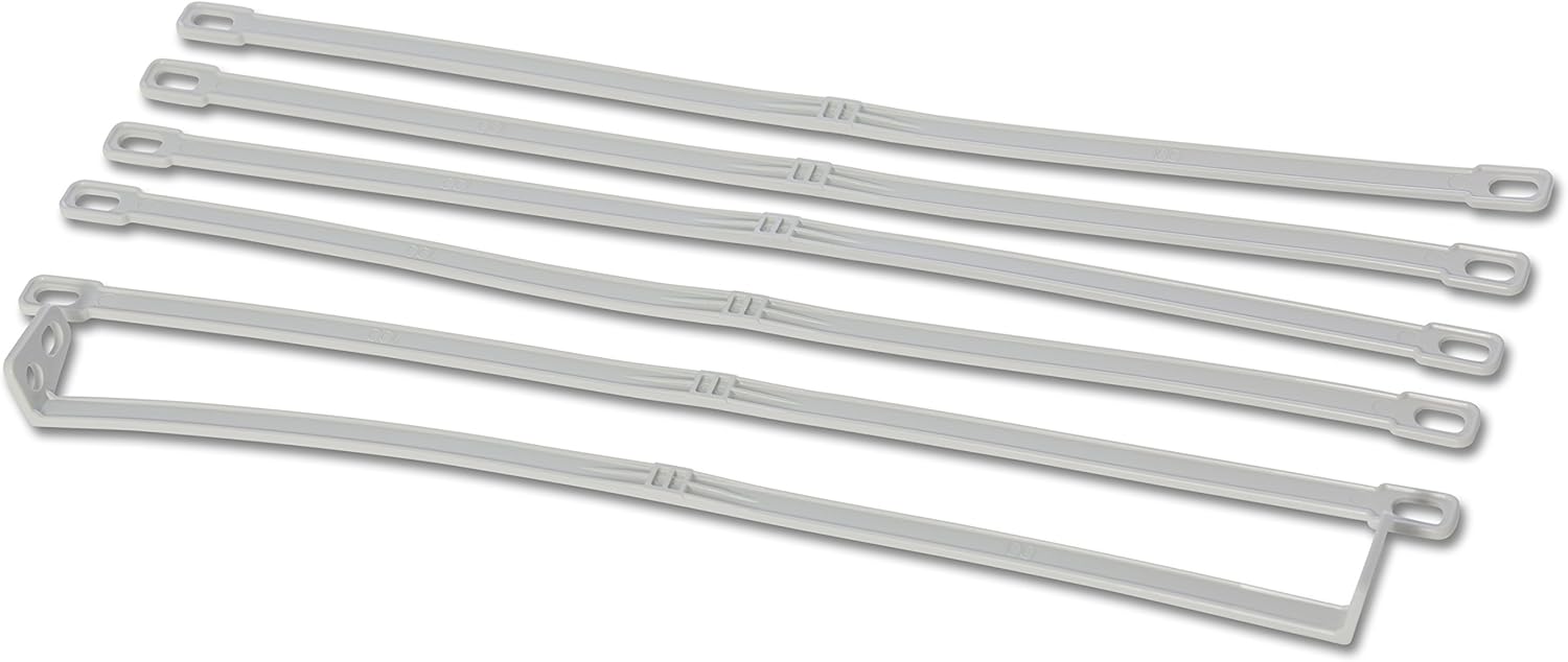 FBS 4 x flag slings set made of plastic with 1 x flag tensioner tape for poles I flagpoles up to 100 mm diameter