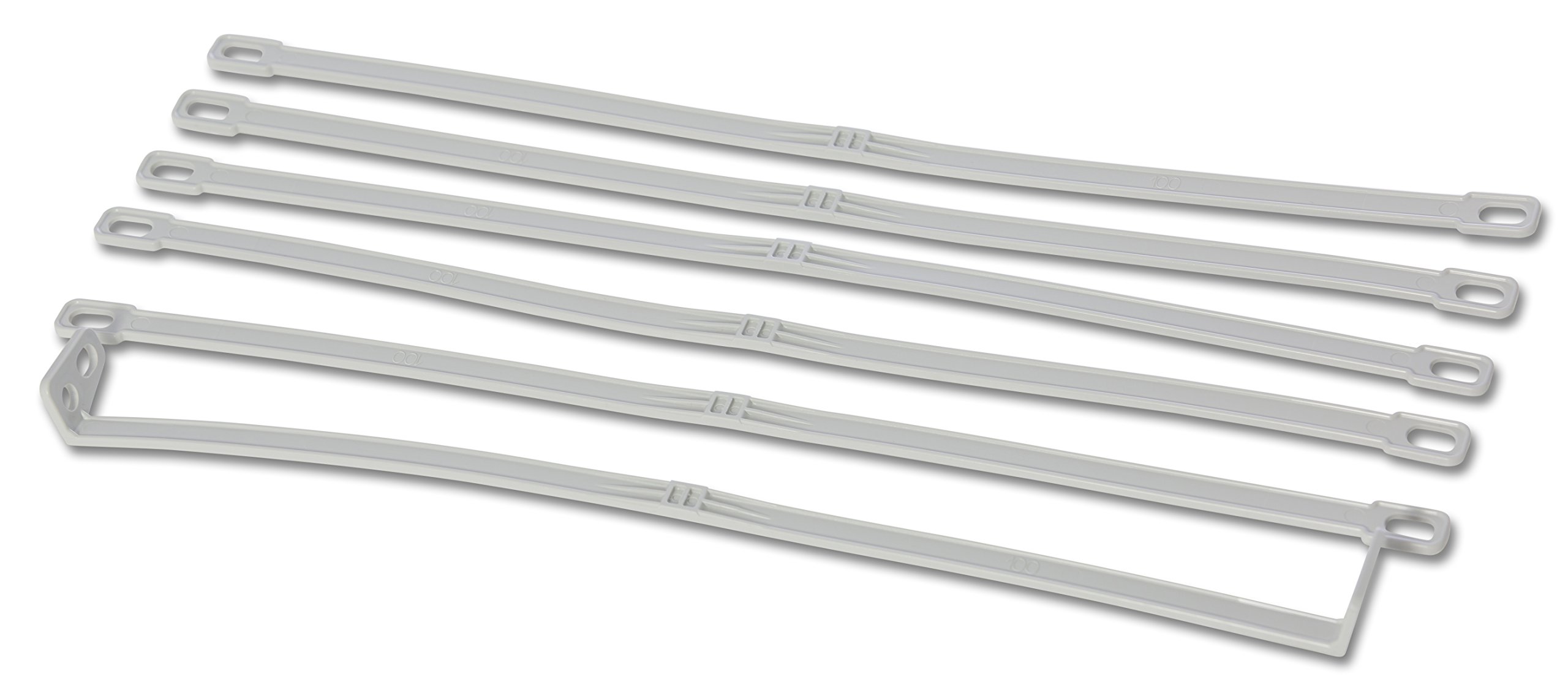 FBS 4 x flag slings set made of plastic with 1 x flag tensioner tape for poles I flagpoles up to 100 mm diameter.