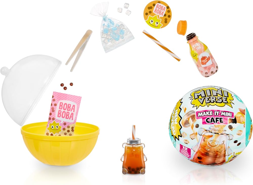 MGA's Miniverse Make It Mini Cafe Series 4 Mini Collectibles DIY Resin