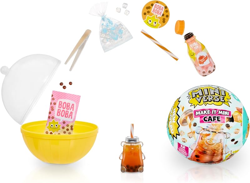 MGA's Miniverse Make It Mini Cafe Series 4 Mini Collectibles DIY Resin