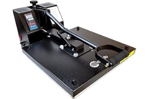 ColorSub Industrial Quality Clamshell Heat Press Machine for Tshirt 15x15 inch Digital Sublimation Heat Transfer Press Black