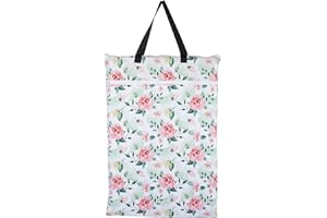 REUSELIFE Large Hanging Wet/Dry Cloth Diaper Pail Bag for Reusable Diapers or Laundry