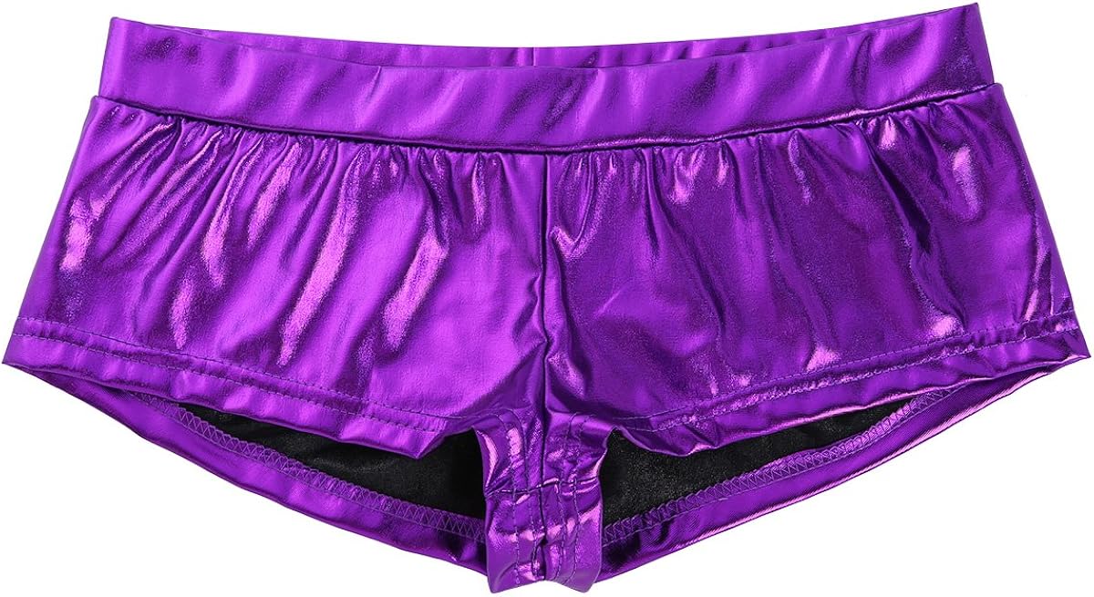 YiZYiF Pantaloncini Lucidi Donna Vita Bassa Pantaloncini Corti da Danza  Metallizzati Pole Dance Ballo Pantaloncini da Ginnastica Mini Shorts Casual  Yoga Fitness Discoteca lencicol Donna Pantaloncini
