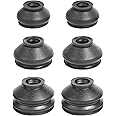 UBOG 6PCS Ball Joint Boot,Car Accessories Rubber Joint,Dust Boots Cover,Turn To Rod Arm Ball Joint Head Dust Protection Rubber Cover,Ball Joint Rubber Dust Boot Covers,Suitable to Most Vehicles