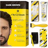 Cleverman Reusable Hair &amp; Beard Dye for Men, Dark Brown