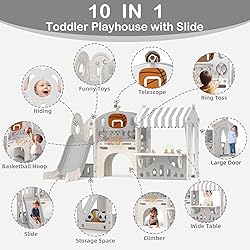 Glaf Slide for Toddlers 1-3 Kids Playground Sets