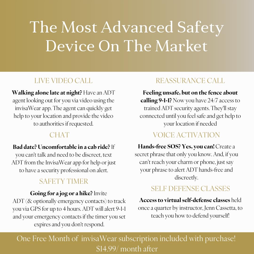 invisawear Smart Jewelry - Personal Safety Device-Bracelet
