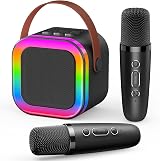 Dislocati Kids Karaoke Machine Bluetooth Speaker with 2 Microphones