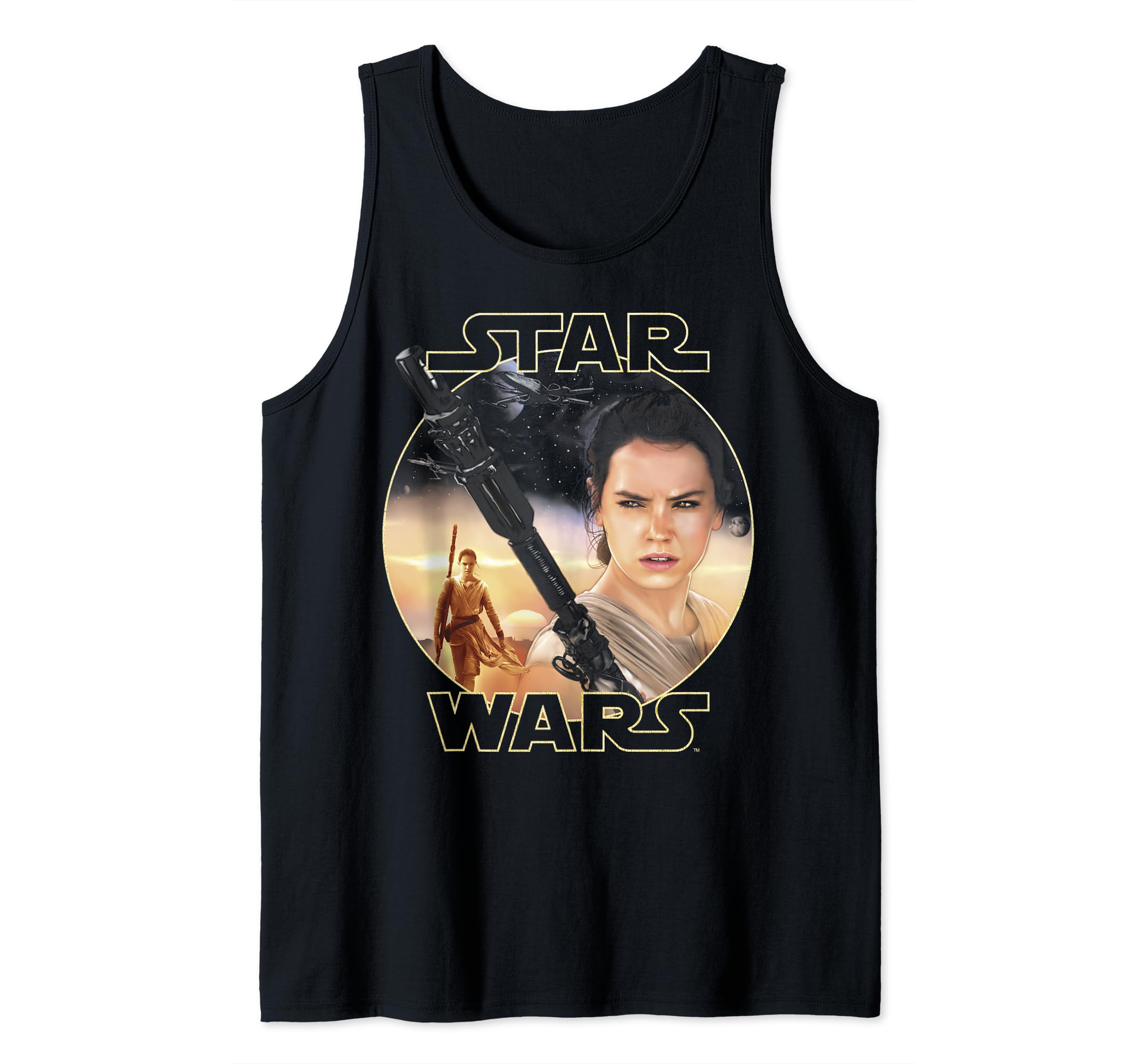 Star Wars Rey Close Up Tank Top