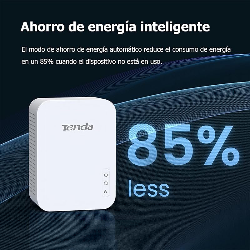 Adaptadores de comunicação tenda ph3 powerline - plc, adaptador de rede gigabit ethernet powerline (1000 mbps, economia de energia, plug and play, 2 peças)