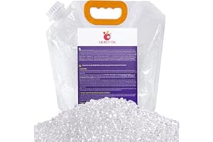 MUBYOK 3lb Premium Unscented Aroma Beads for DIY Car Freshies Bulk Supplies,Fragrance-Free EVA Beads for Adding Your Own Scent