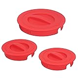 3 Pack Silicone Replacement Lids, Respectively Fits