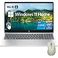 HP 15.6" HD Touchscreen Laptop, Intel Core i5-1235U, 16GB RAM, 1TB PCIe SSD, Webcam, HDMI, Numeric Keypad, Wi-Fi 6, Windows 11 Home, Silver, Bundle with Thunderobot ML101 Wireless Mouse