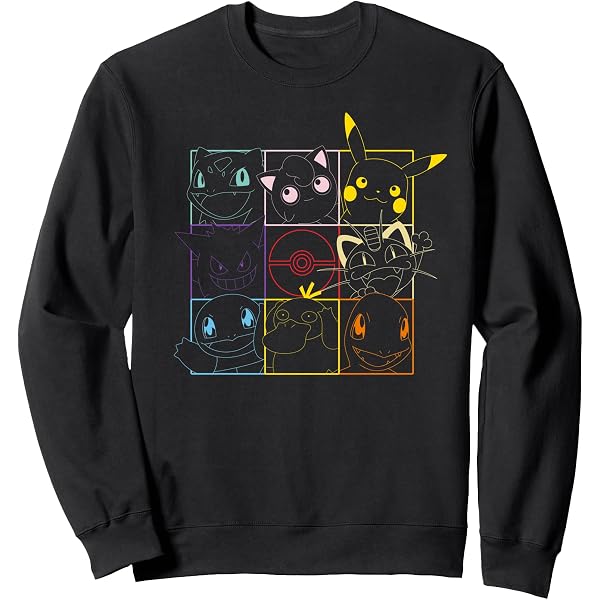 Pokemon Maglietta Unisex Per Bambini: Maniche Corte, Stampata Negli USA, Con Personaggi Poke