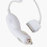 Car Charger for the Apple iPod Nano 3G, iPod Classic, iPod Touch 1G, iPhone 1G, iPod 3G 4G 5G Video, Mini, iPod Photo, and iPod Nano 1G 2G models Color White