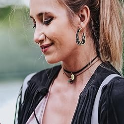 CEJUG Dangle Drop Hoop Earrings for Women Statement