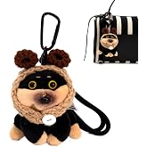 YOU WIZV Cute Dog Plush Keychain for Women - Kawaii Stuffed Animal Bag Charm, Purse Accessories &amp; Backpack Keychain for Girls