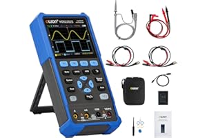 OWON HDS2202S Oscilloscope 3 in 1 200MHz Professional Handheld PC Oscilloscope, 20000 Counts Digital Multimeter 3.5 inch LCD Display Universal Test Instrument (oscilloscope+multimeter+Generator)