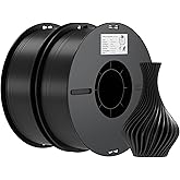 Creality PLA Filament 1.75mm Bundle 2KG, 3D Printer Filament Dimensional Accuracy +/- 0.02mm, No-Tangling Strong Bonding 3D Printing Filament, Fits for Most FDM 3D Printers(Black)