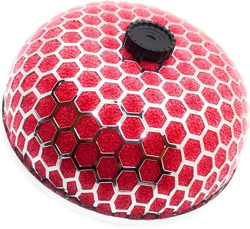 Amazon A Stool 車用 エアフィルター 汎用 キノコ型 レッド エアクリーナー 車 バイク