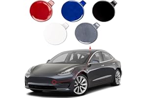 CZSHIYUE Front Bumper Tow Hook Cover Towing Eye Cap Fit for Tesla Model 3 2017 2018 2019 108417300E 1084173-00-E (Silver, Left Driver Side) Xinpinsai